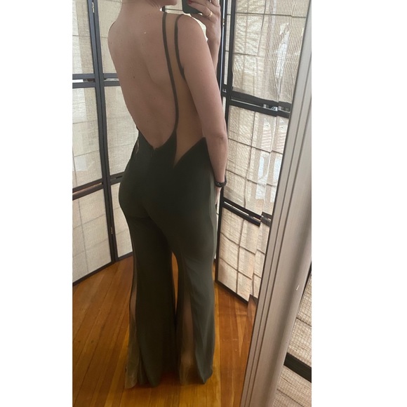 Jovani Jumpsuit Olive Color - Picture 6 of 7